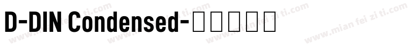 D-DIN Condensed字体转换